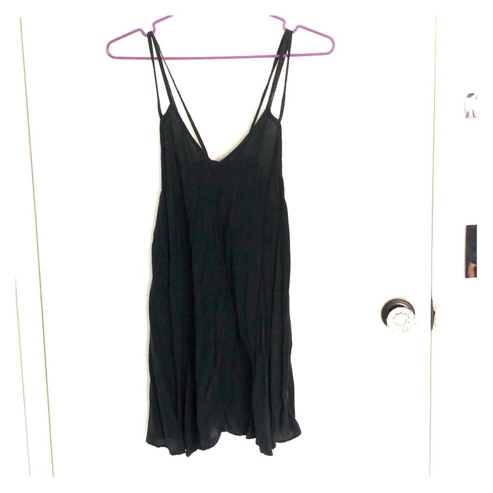 Black mini dress